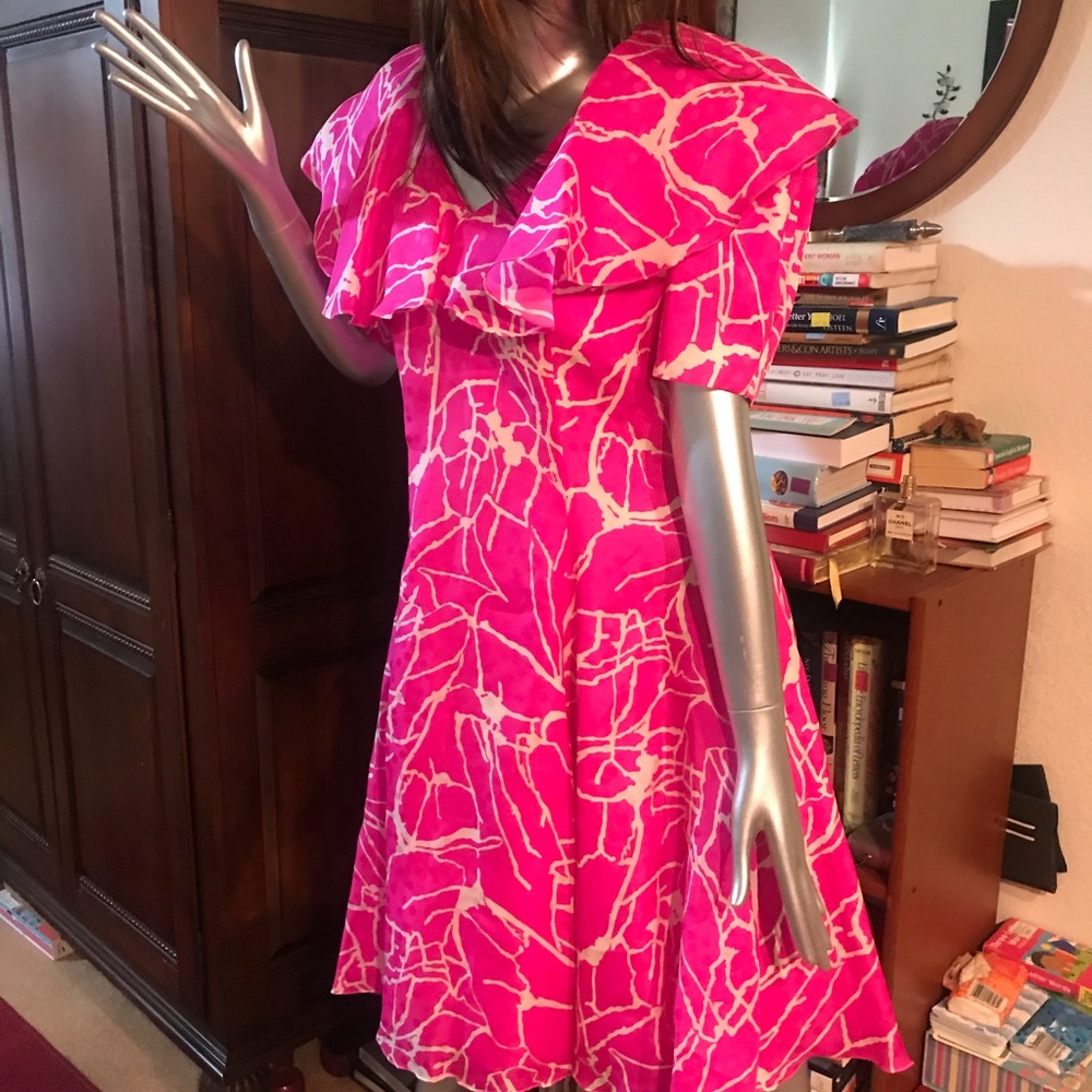 Vintage Judy Hornby Couture size 10 💯 silk
